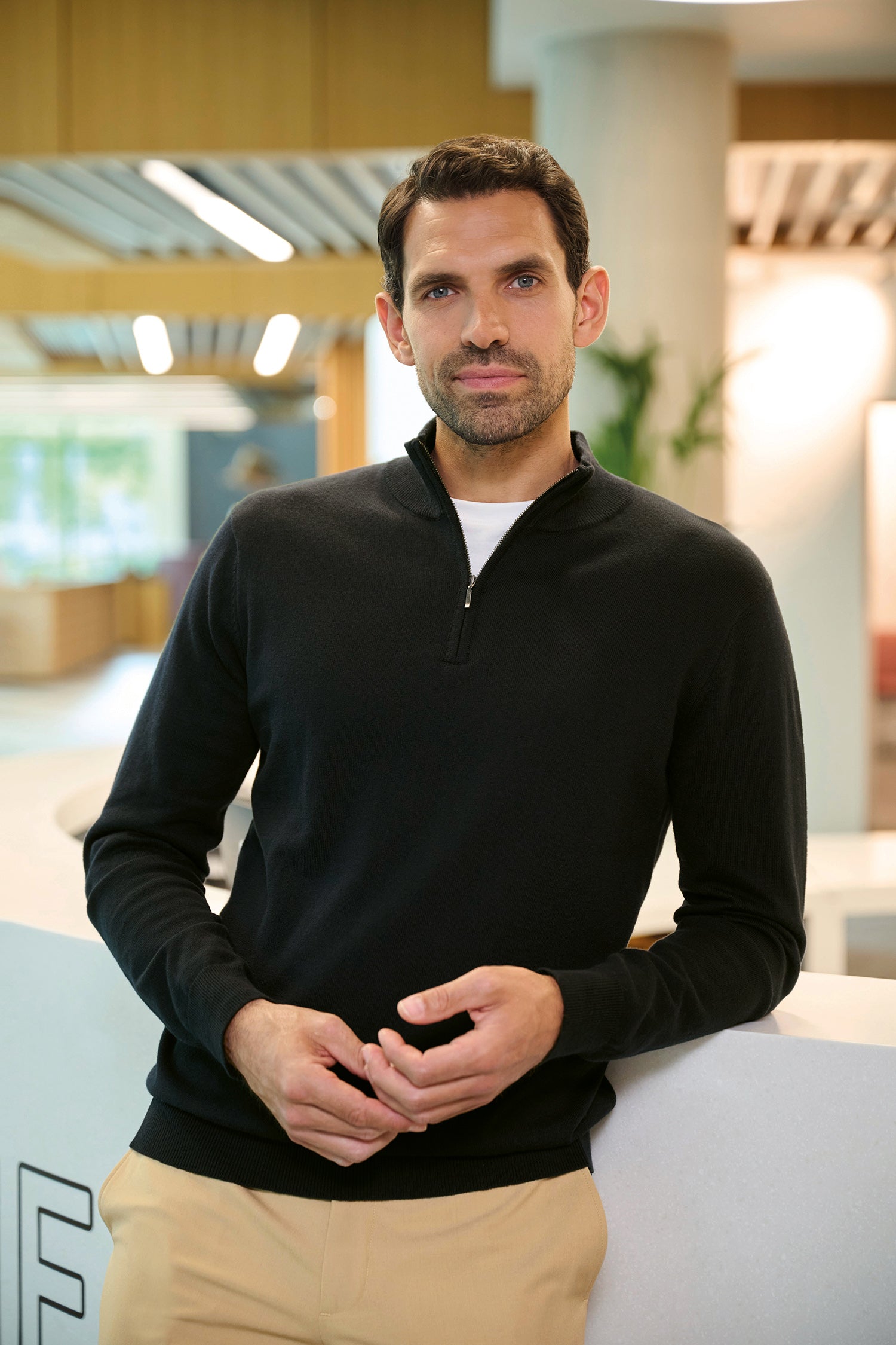 Copenhagen Merino 1/4 Zip Neck (H) - TV4567