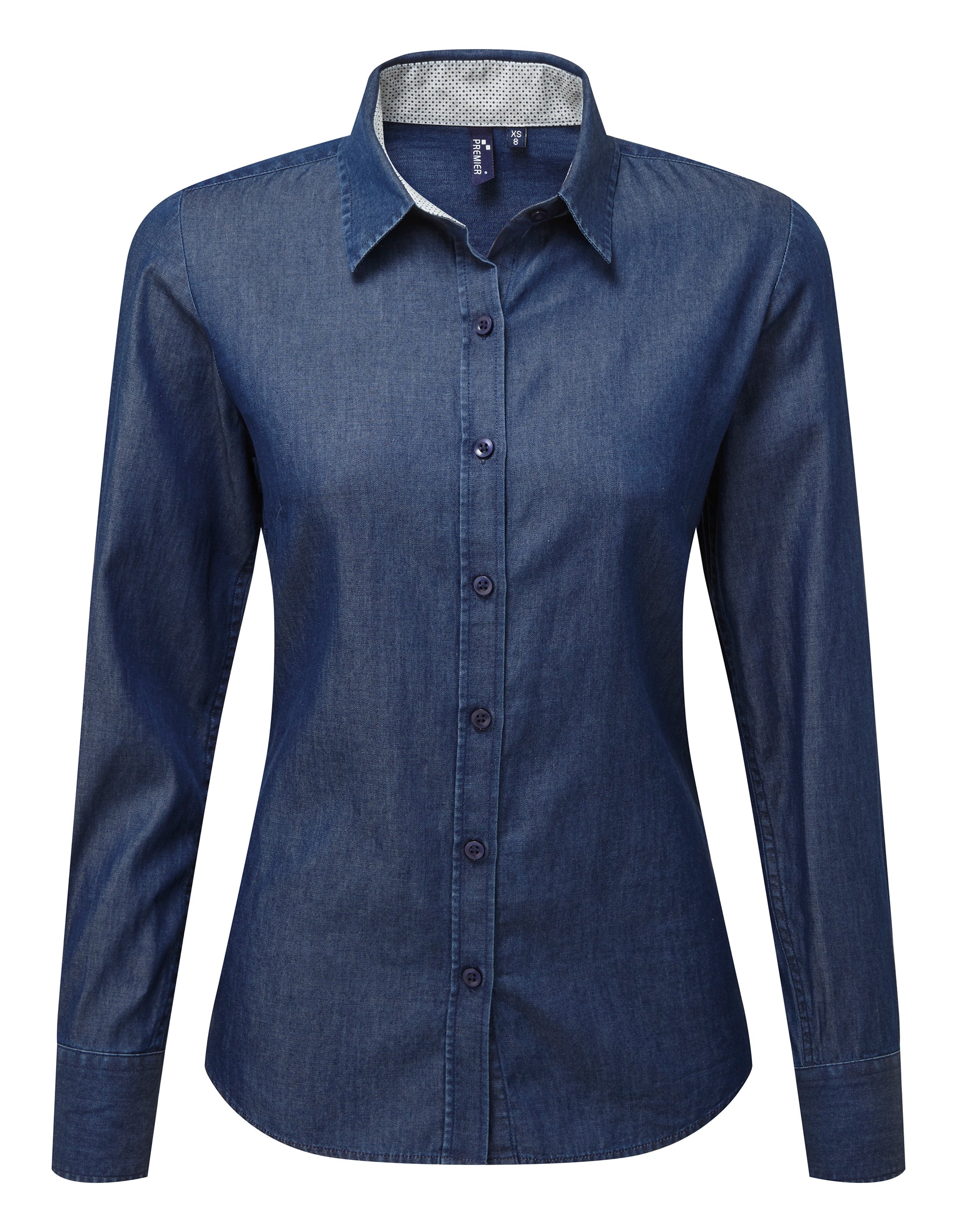 Denim Pindot Shirt L/S (D)