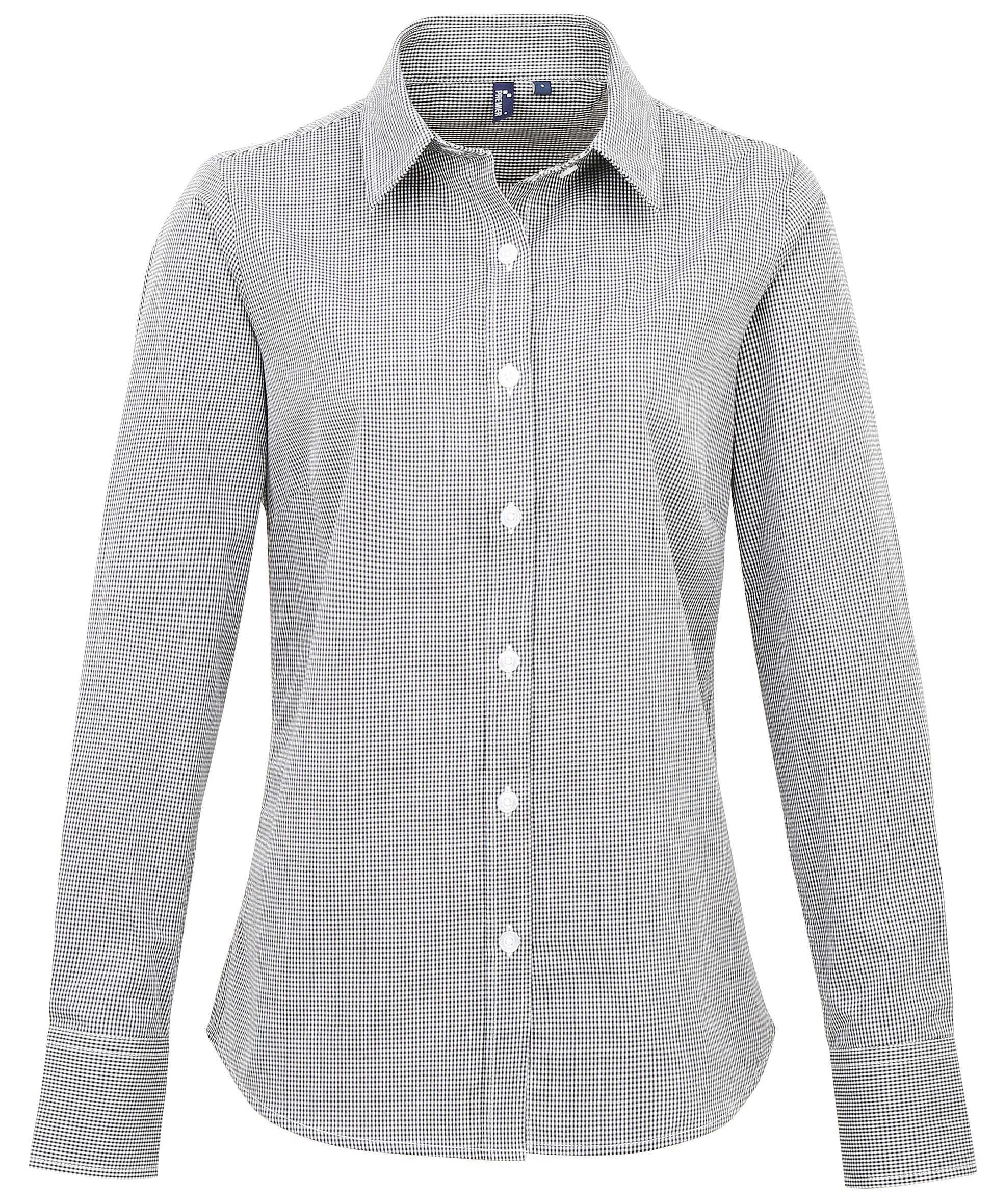 Ladies Gingham L/S - P320