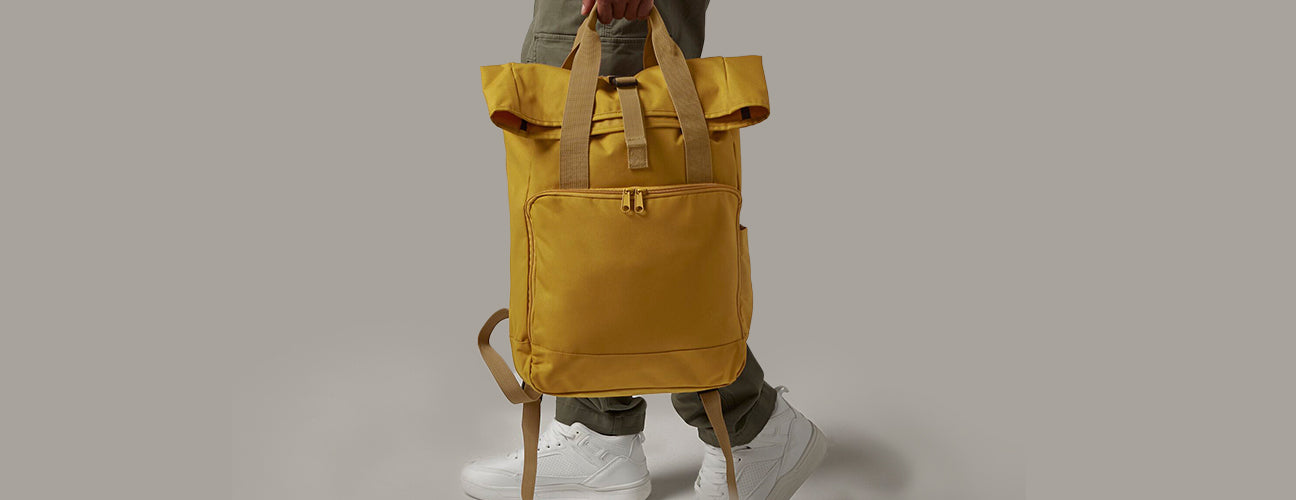 Recycled Twin Handle RollTop Laptop Backpack - BBG118L