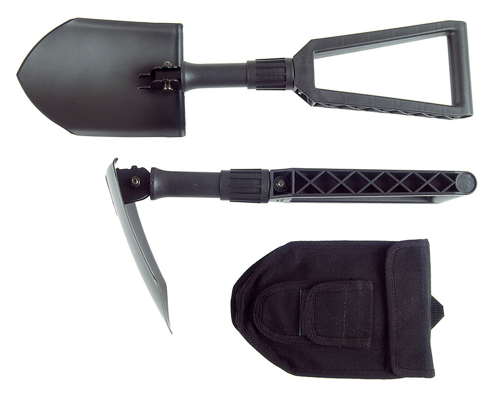 Sammenleggbar spade m/hylster