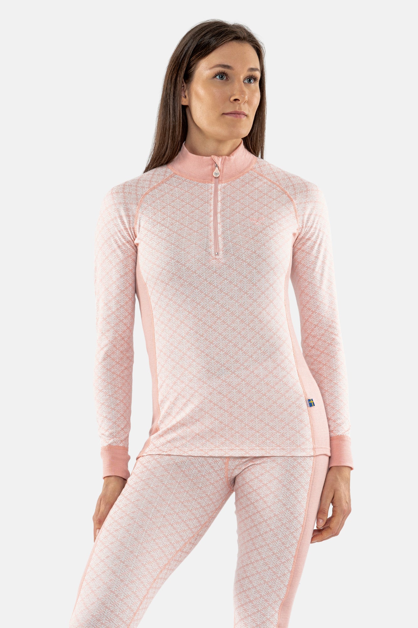 Termo Sequal Jaquard Turtle neck w. zip LS W