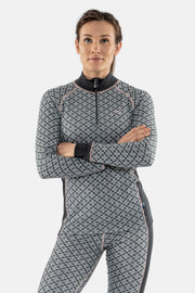 Termo Sequal Jaquard Turtle neck w. zip LS W