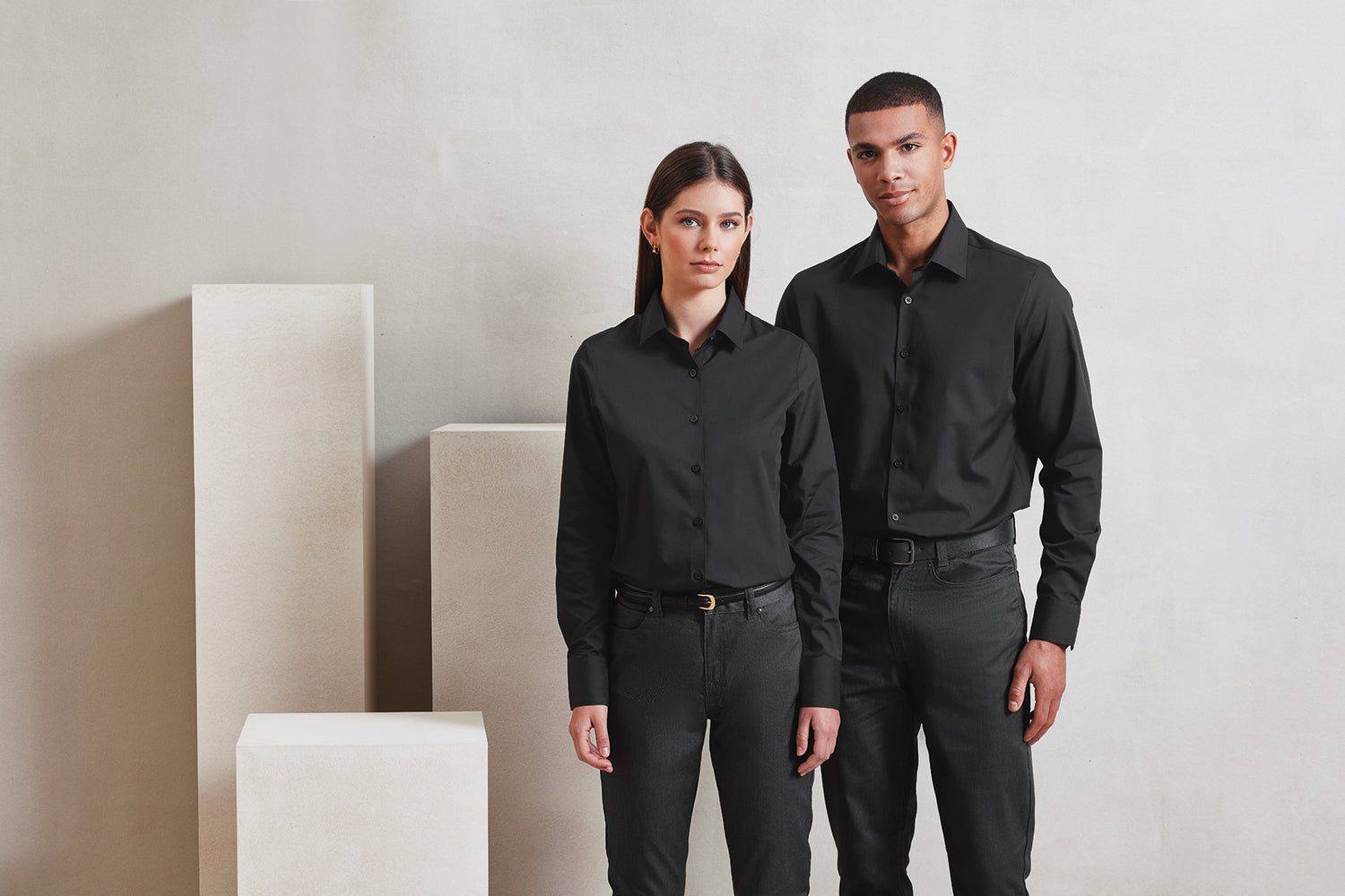 Womens L/S Poplin Shirt - P303