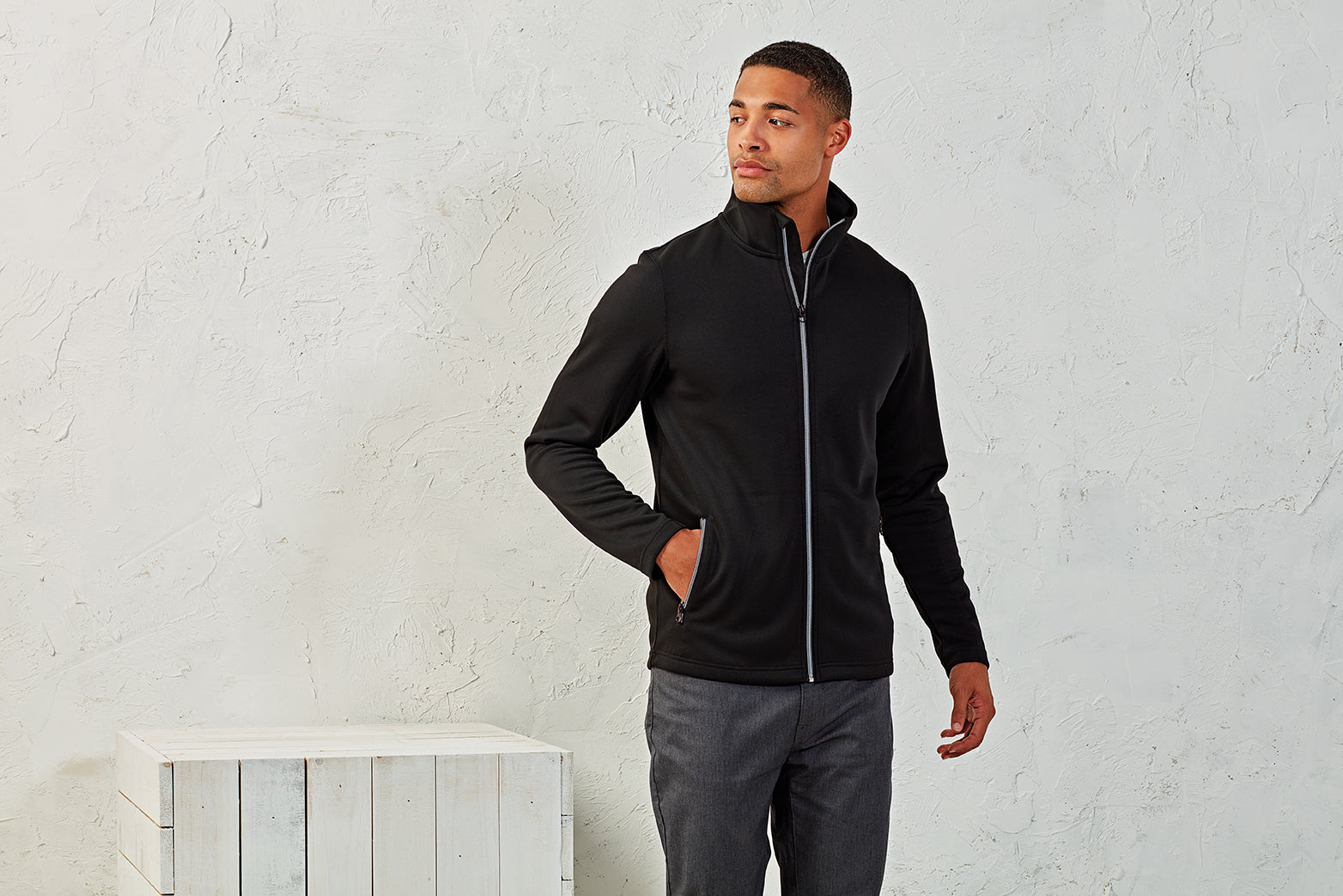 Men's Spun Dyed Zip Sweat - P808