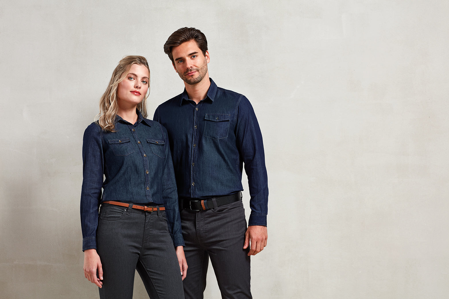 Women's Jeans Stitch Denim Shirt - P322