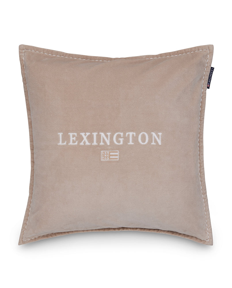 ICONS LEXINGTON LOGO VELVET PILLOW COVER