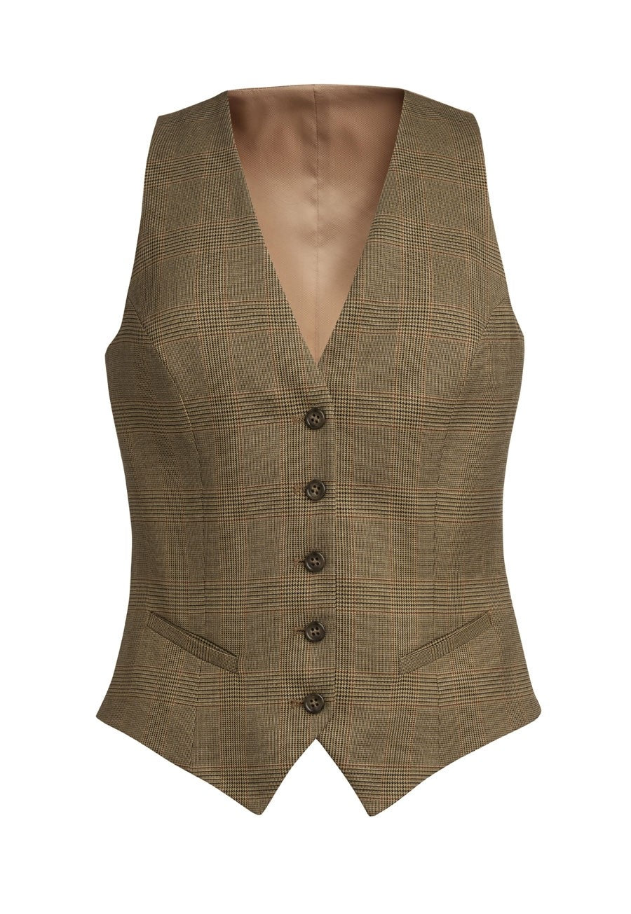 Olivia Check Waistcoat (D) - TV2363