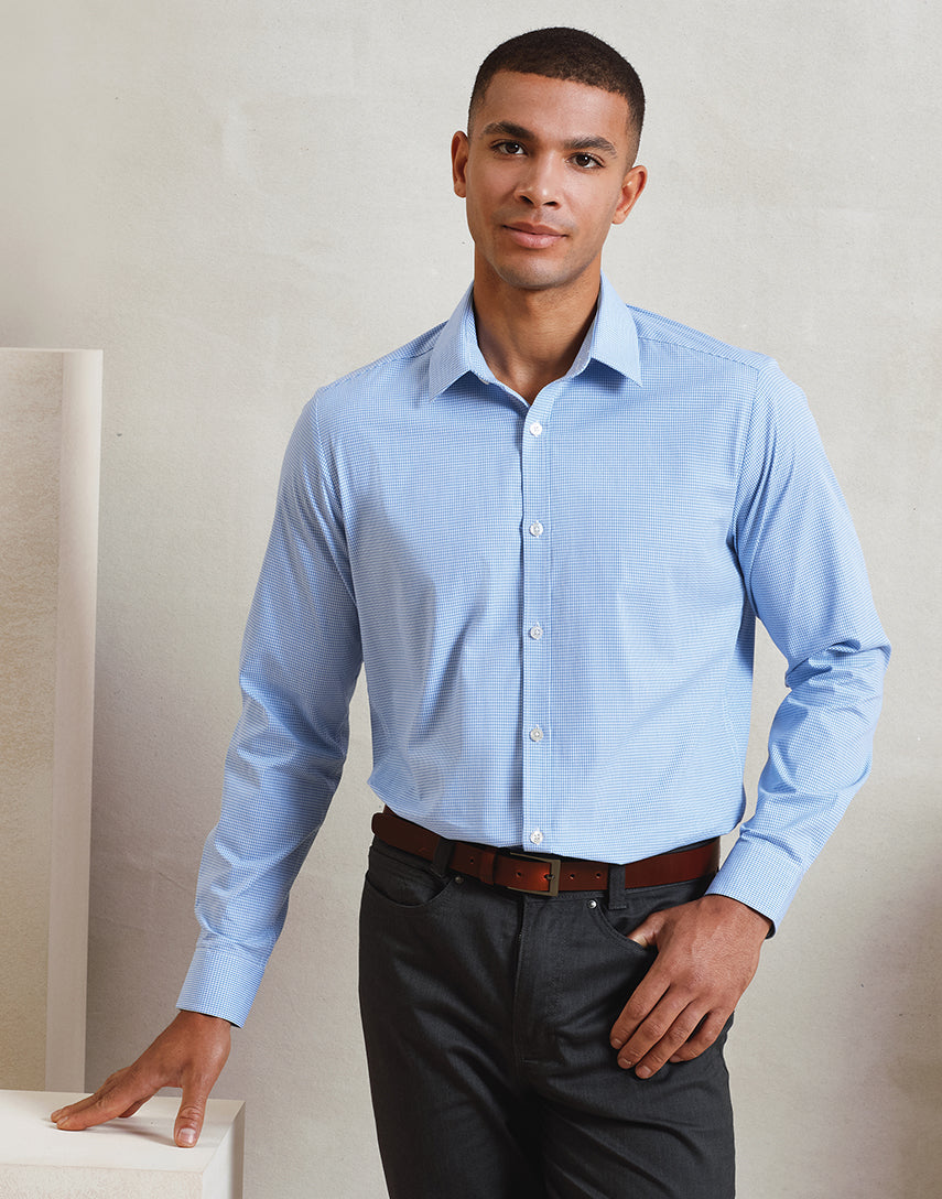 Men's Gingham L/S - P220