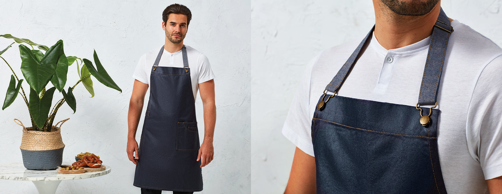 District Wax Bib Apron - P134