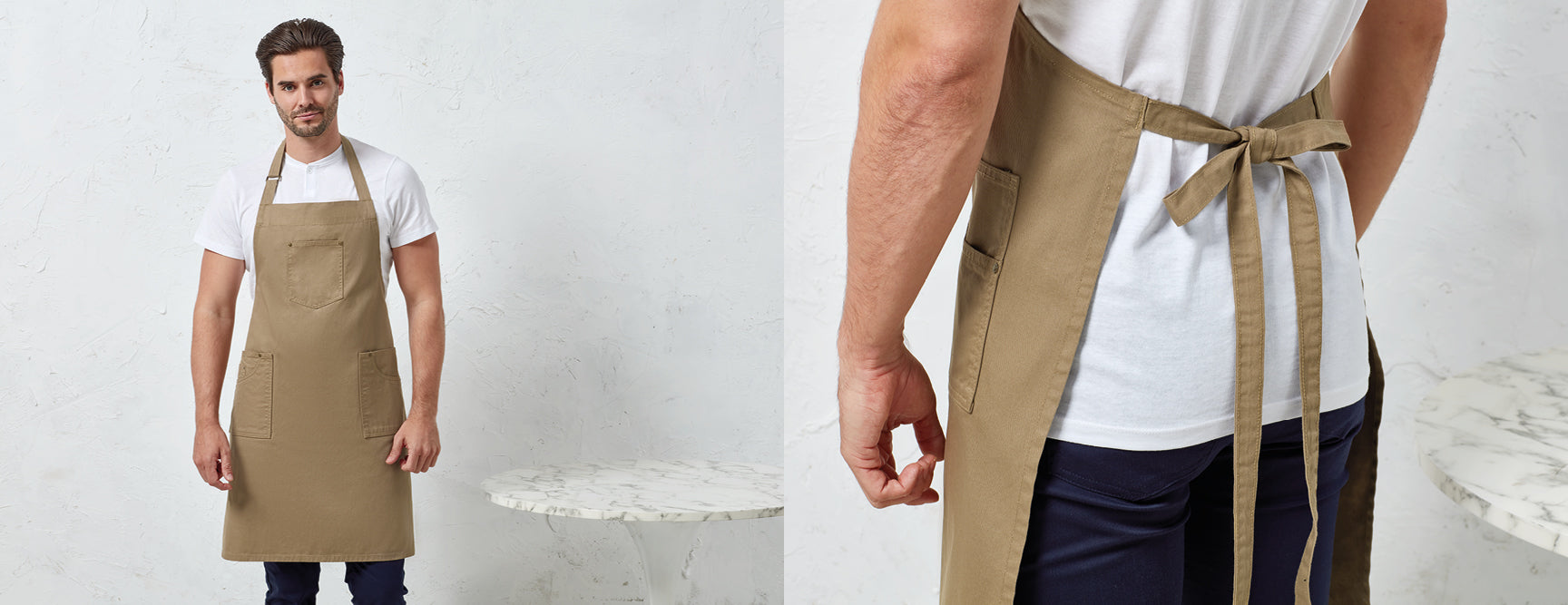 Chino Bib Apron - P132