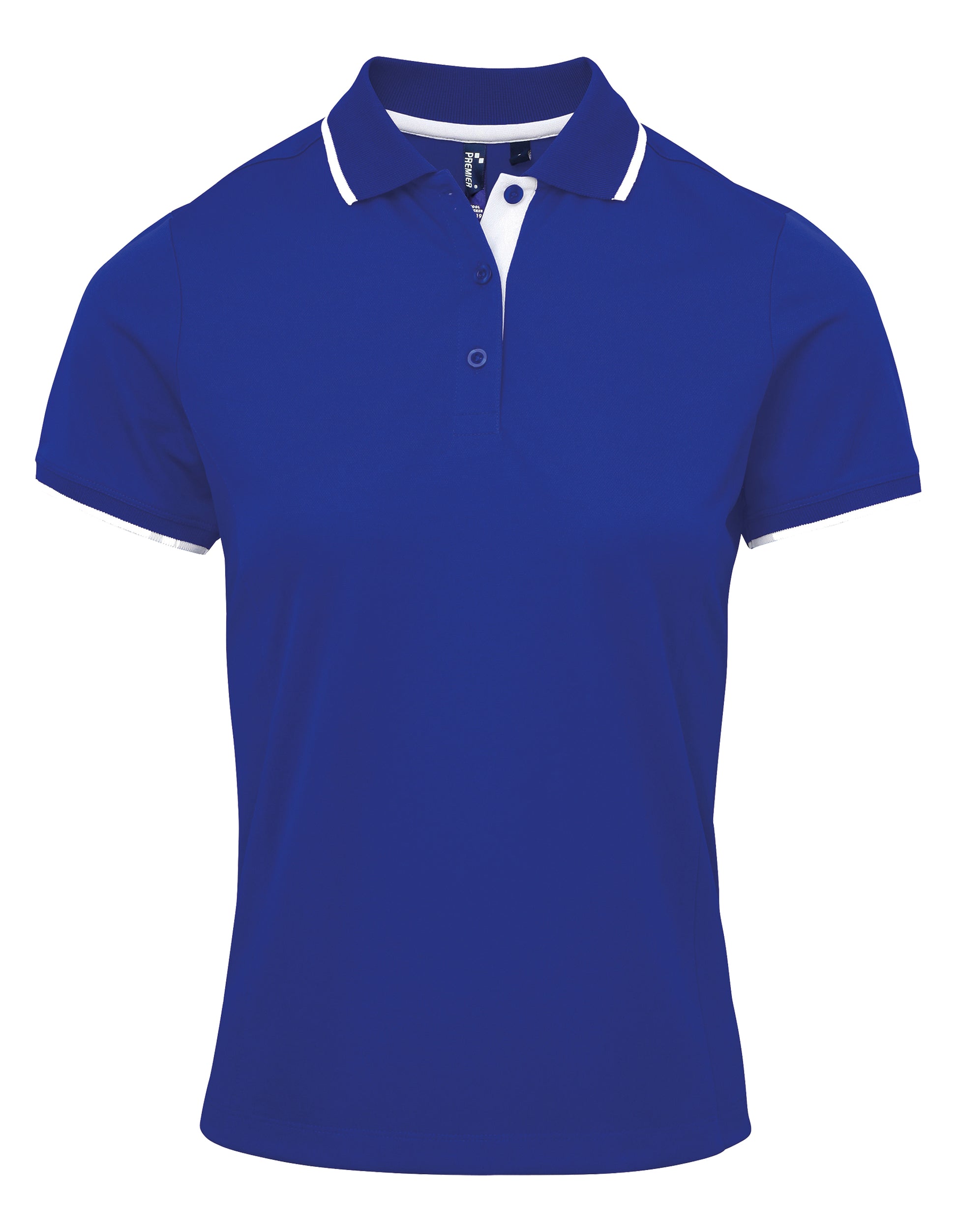 Ladies Contrast Polo - P619