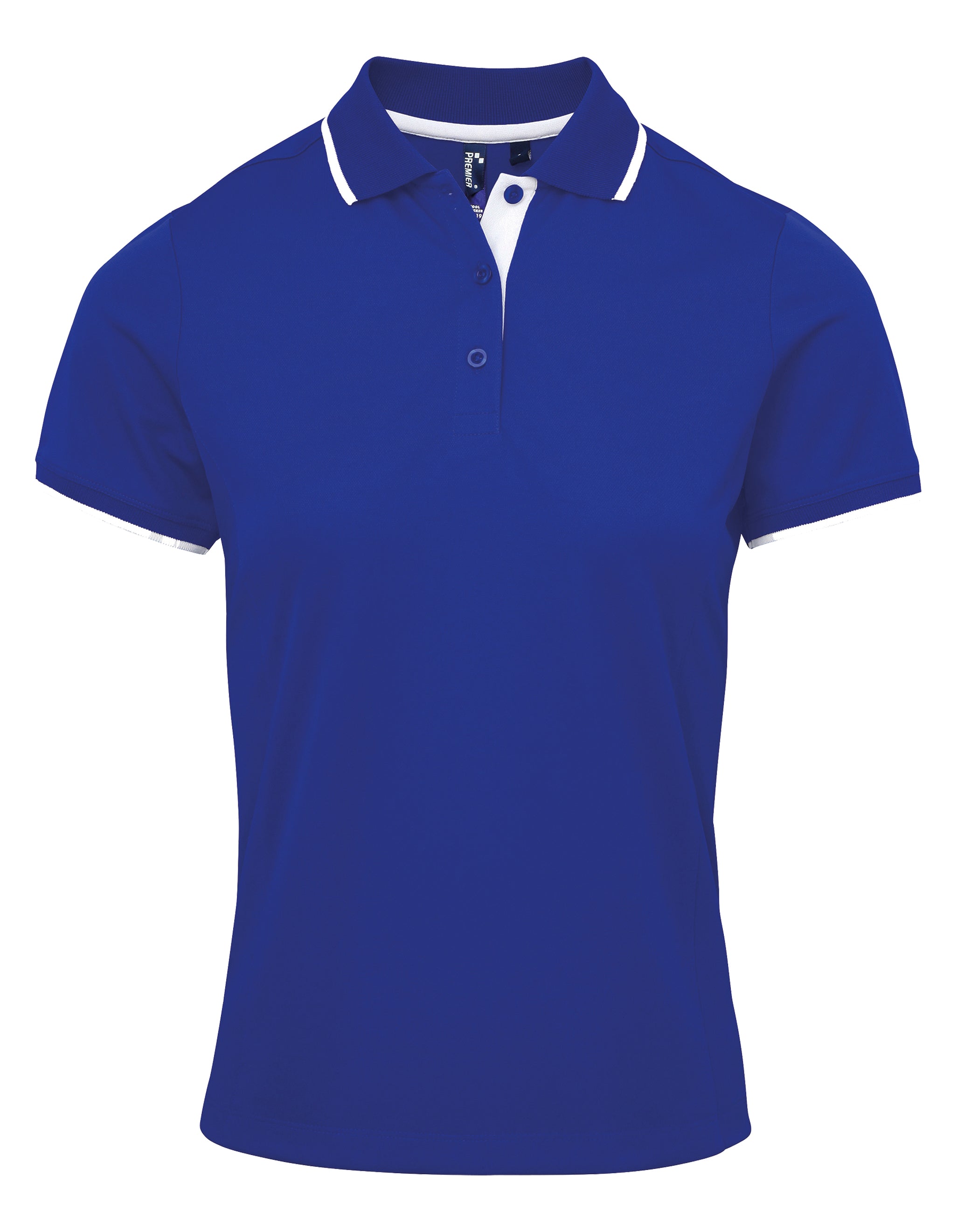 Ladies Contrast Polo - P619
