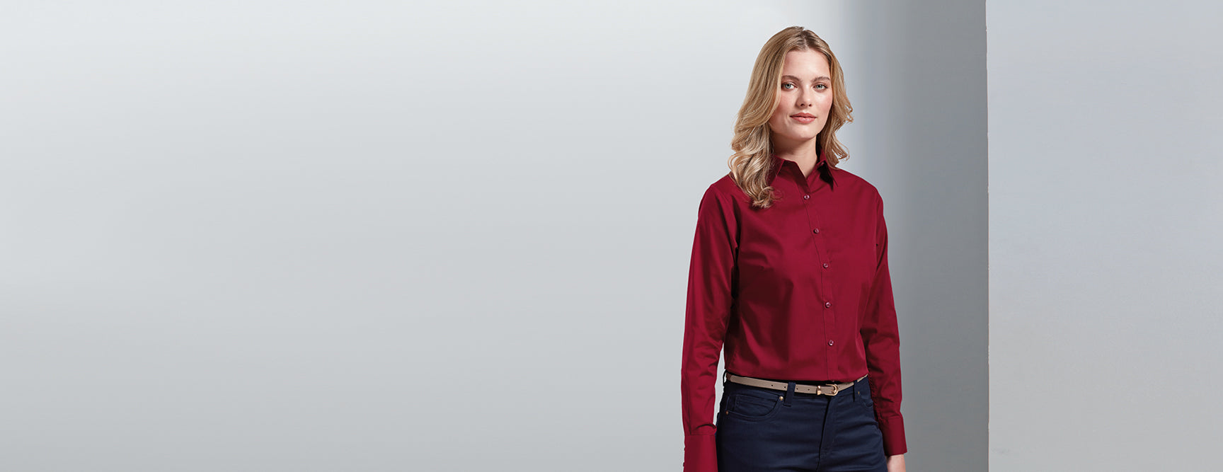 Women's Poplin L/S - P300