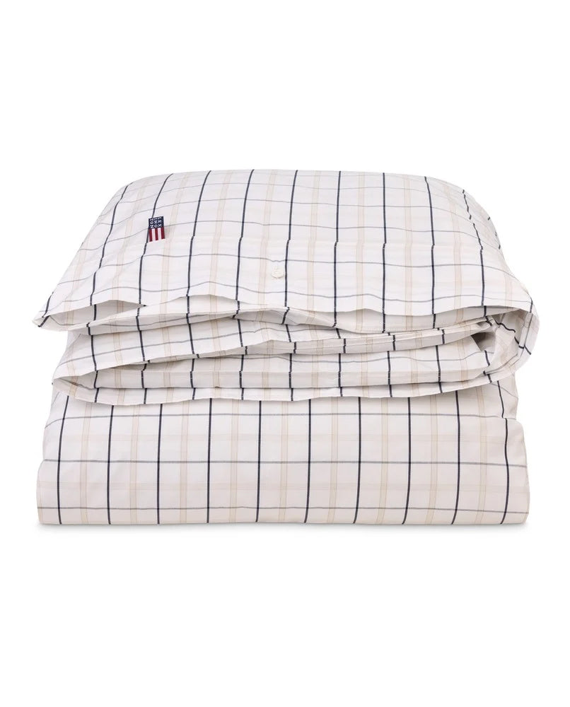 ICONS CHECKED COTTON POPLIN DUVET COVER - LX1000047