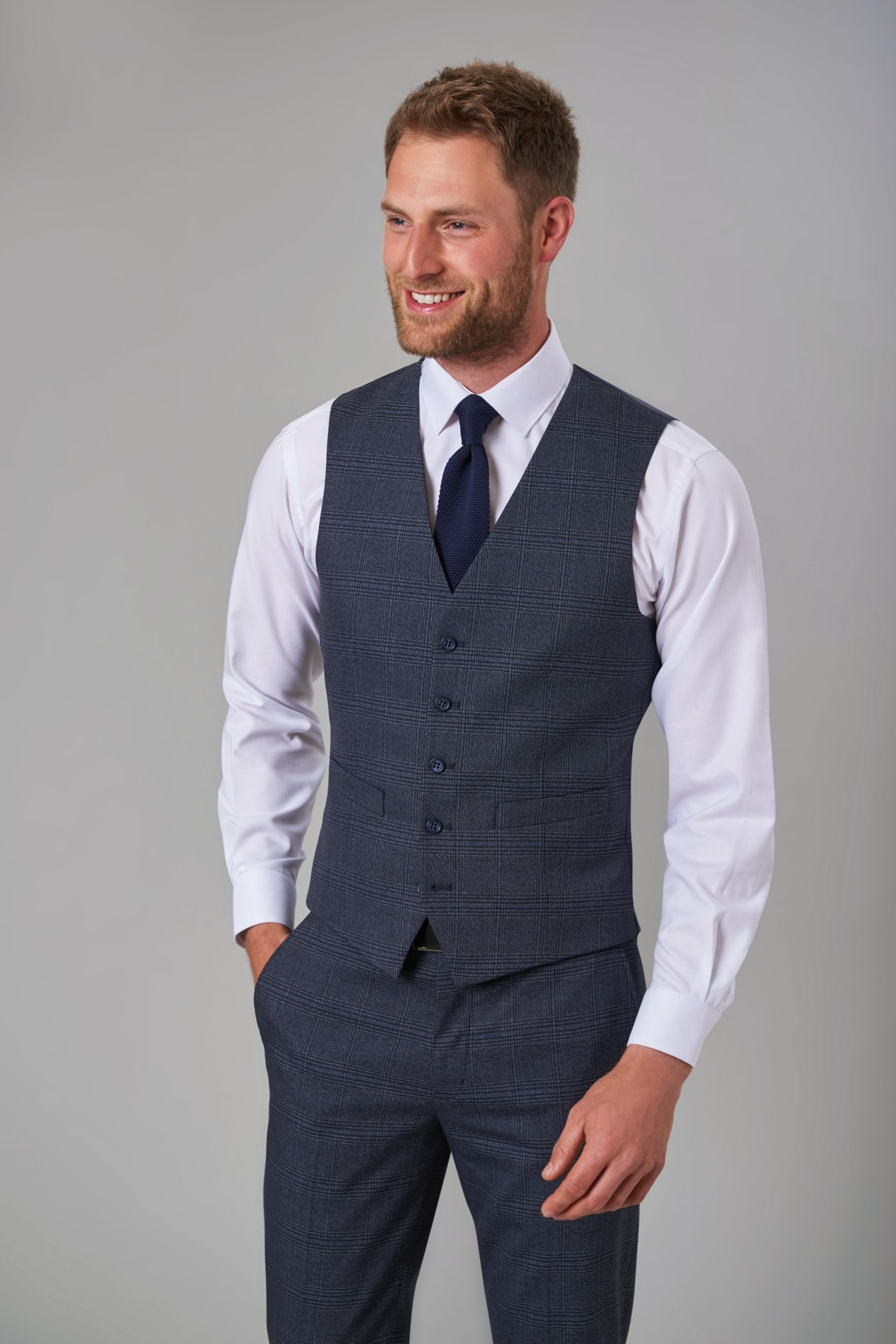 Emilio Check Waistcoat - TV1726