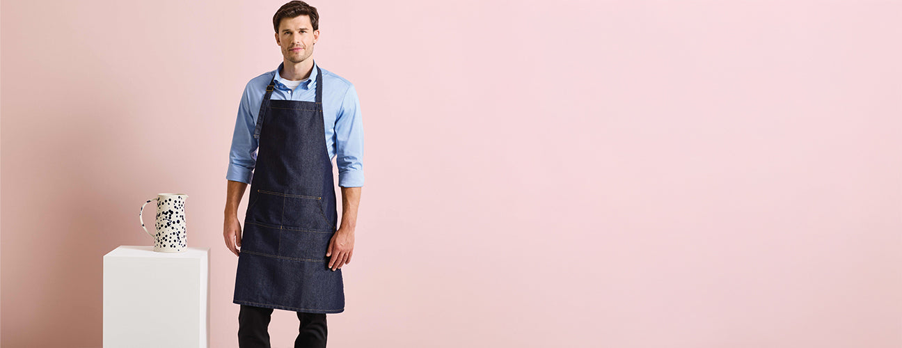 Denim Bib Apron - P126