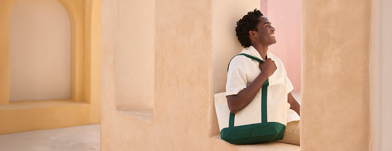 EarthAware® Organic Varsity Shopper - BBW804
