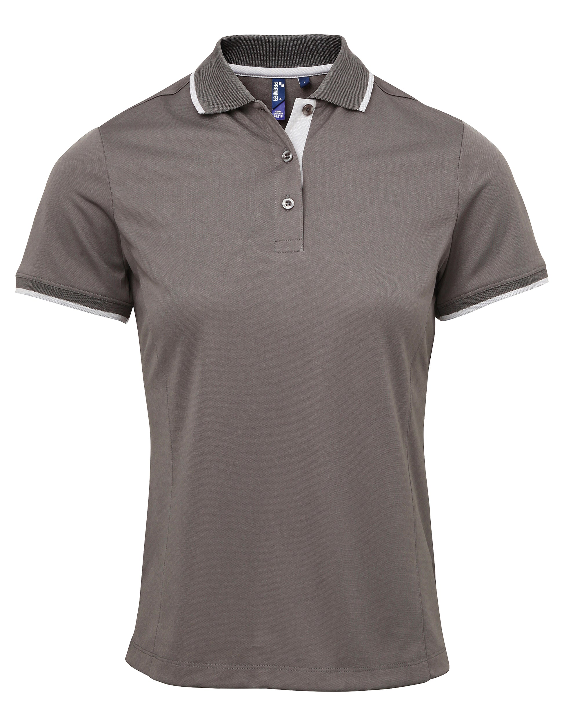 Ladies Contrast Polo - P619
