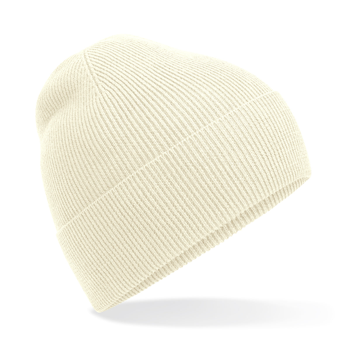Organic cotton fine knit beanie