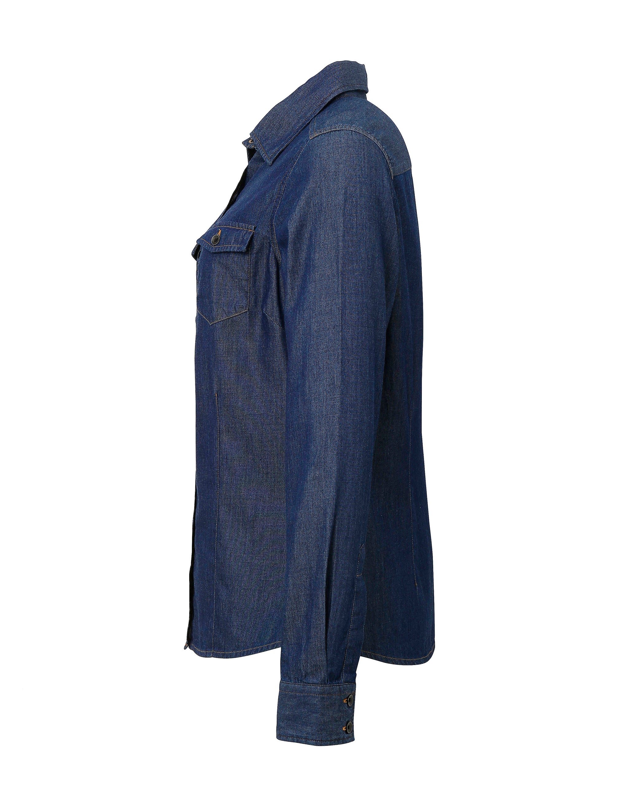 Women's Jeans Stitch Denim Shirt - P322