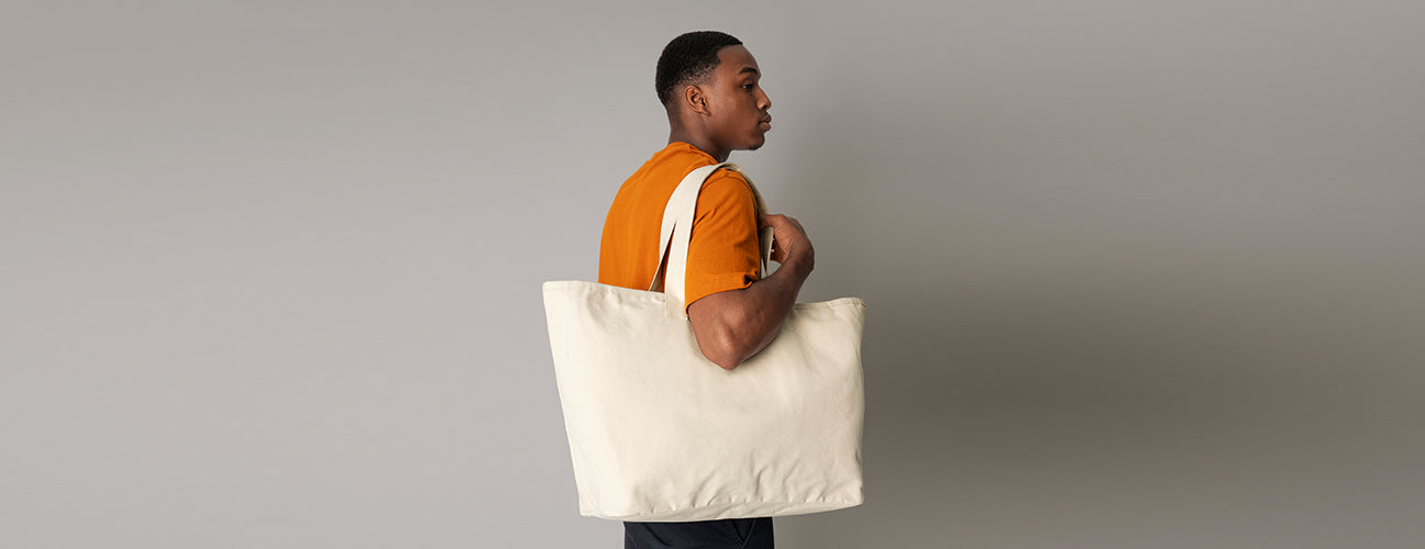 Oversized Heavy Duty Canvas Tote Bag - BBW606