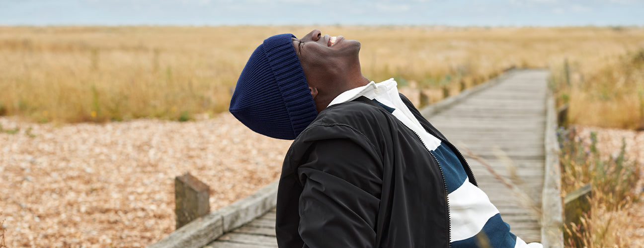 Organic Cotton engineered patch beanie - BBB438N