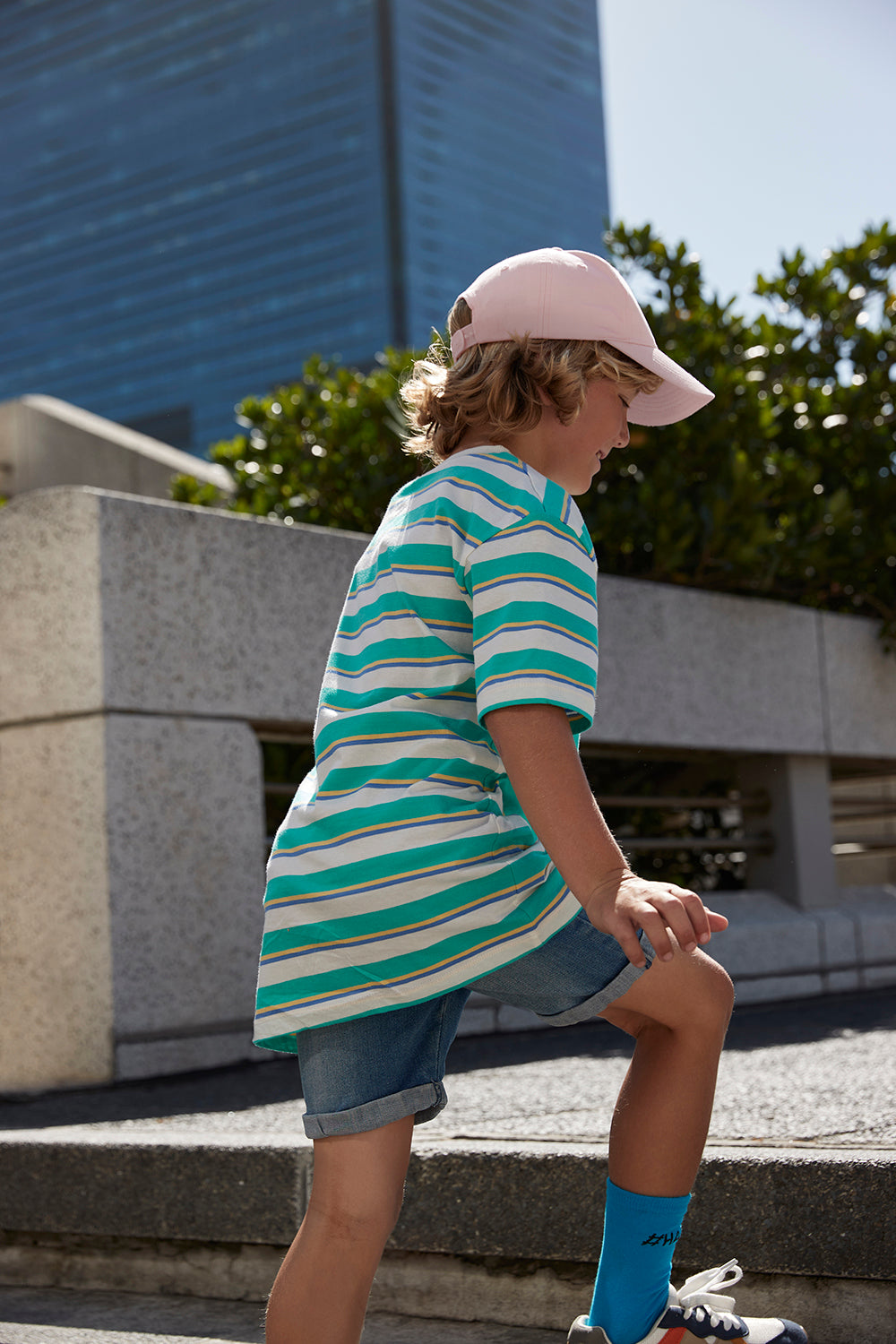 Junior Organic Cotton 5 Panel Cap - BBB63NB