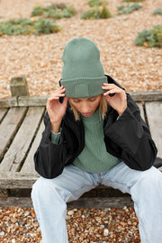 Deep Cuffed Tonal Patch Beanie - BBB336R