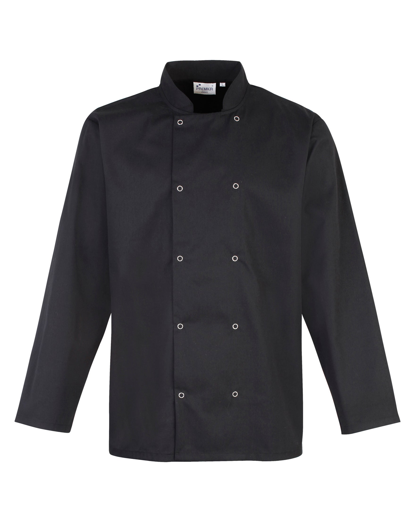 Studded Front Chefs Jacket L/S - P665