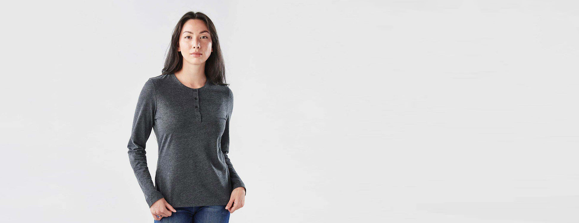 Torcello L/S Henley (D) - ST14