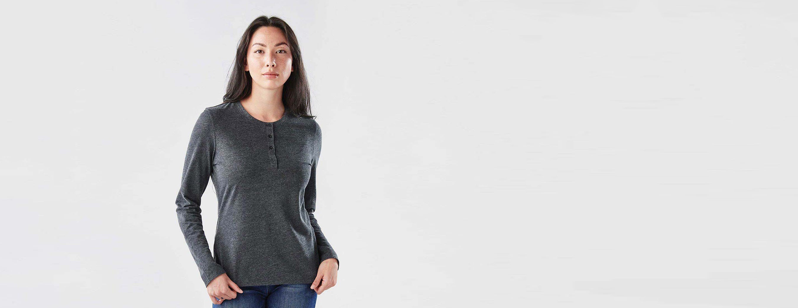 Torcello L/S Henley (D) - ST14
