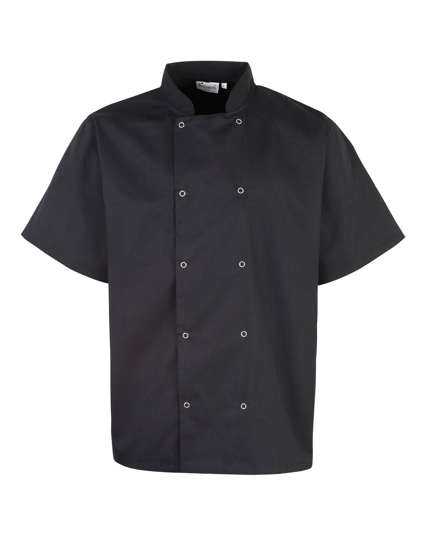 Studded Front Chefs Jacket S/S - P664
