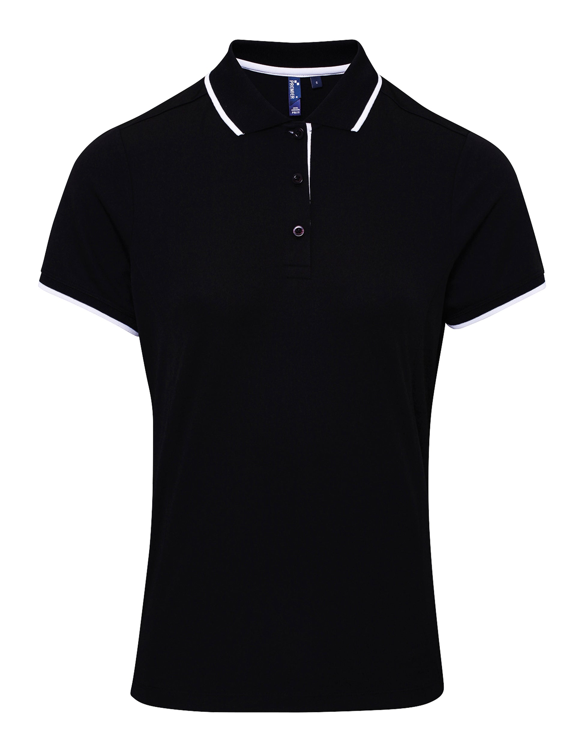 Ladies Contrast Polo - P619