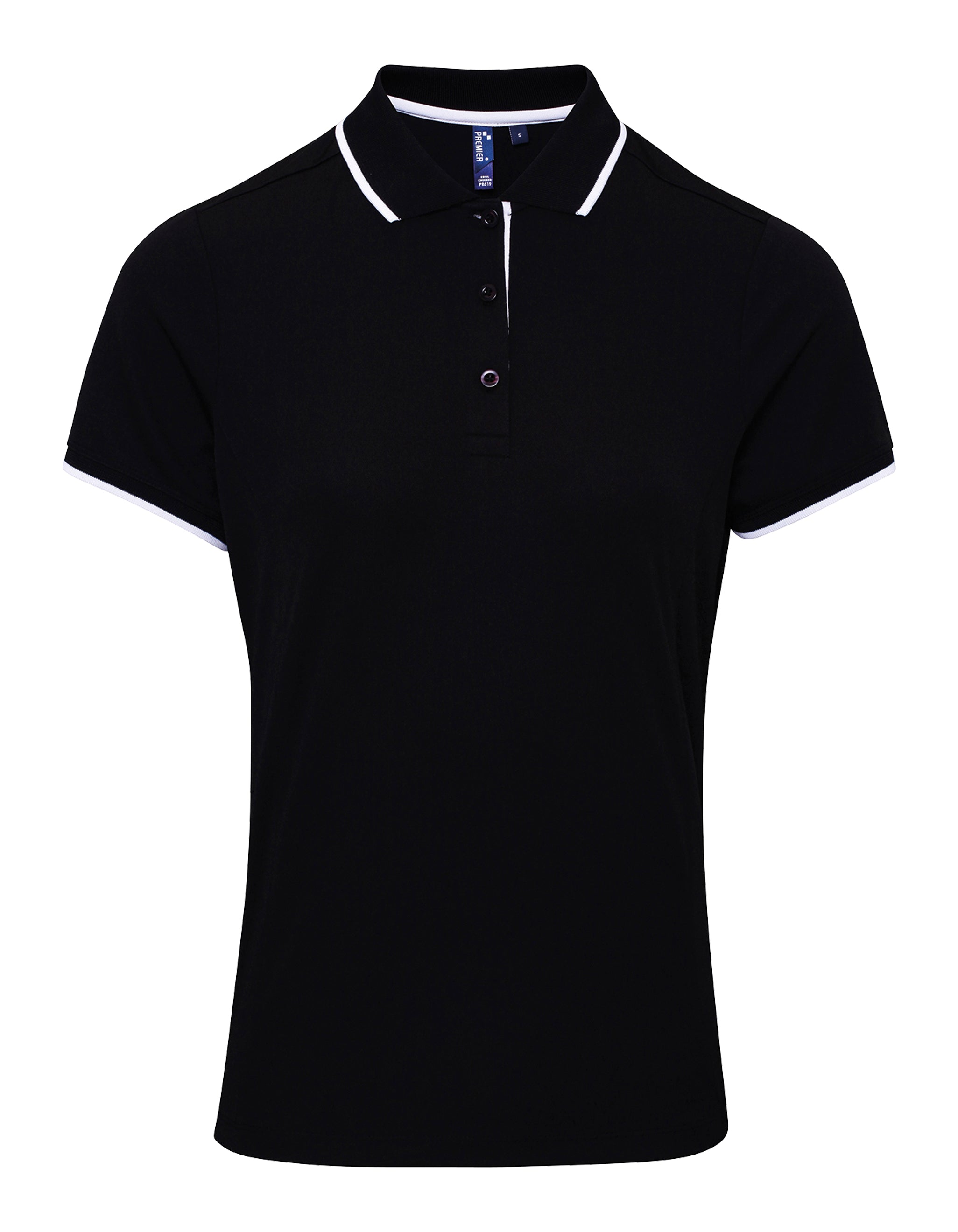 Ladies Contrast Polo - P619