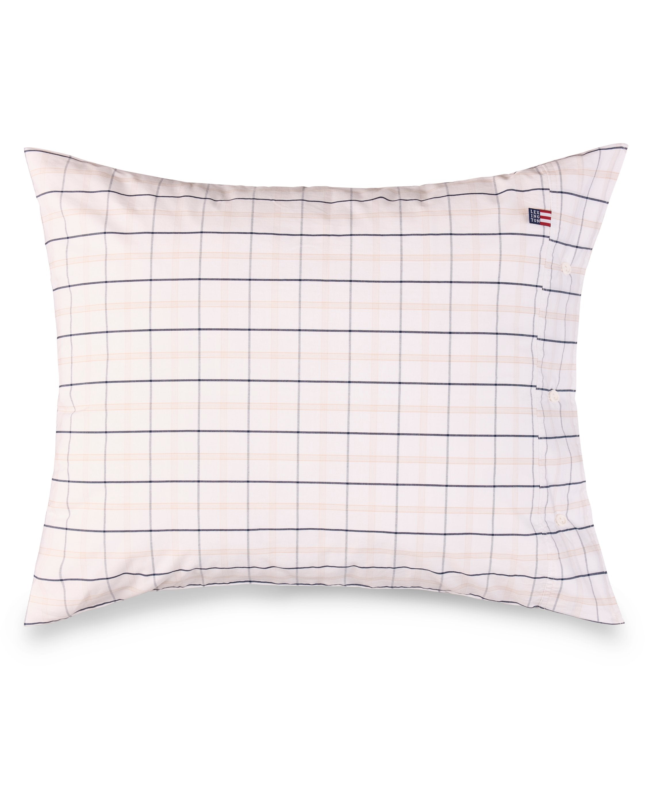 ICONS CHECKED COTTON POPLIN PILLOWCASE
