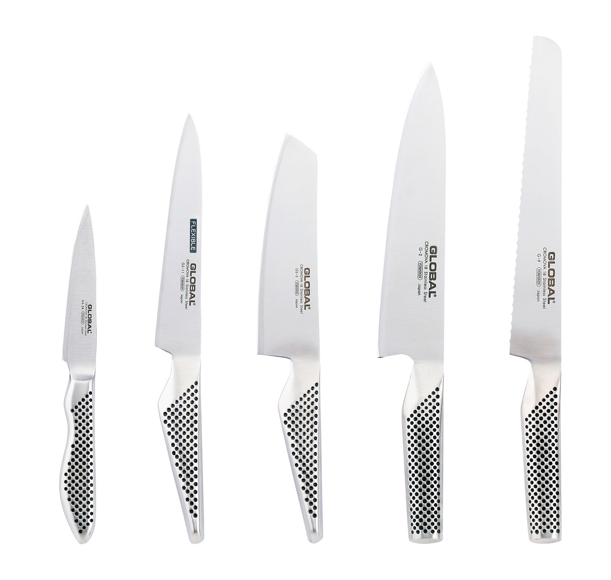 Knivsett i 5 deler G-2, G-9, GS-5, GS-11 & GS-38 - QG2951138
