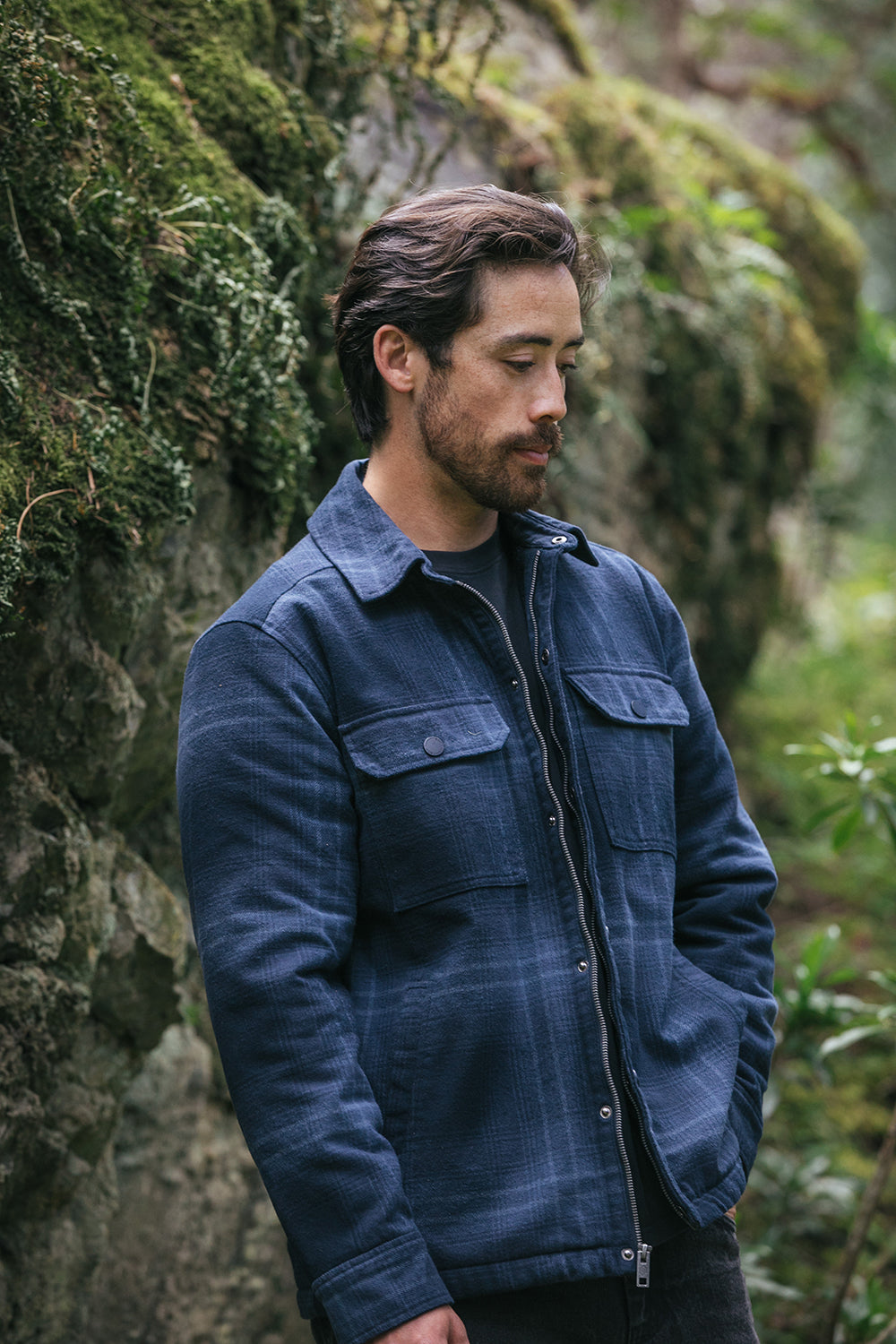 Highland Sherpa Lined Plaid Jacket (U) - SS18