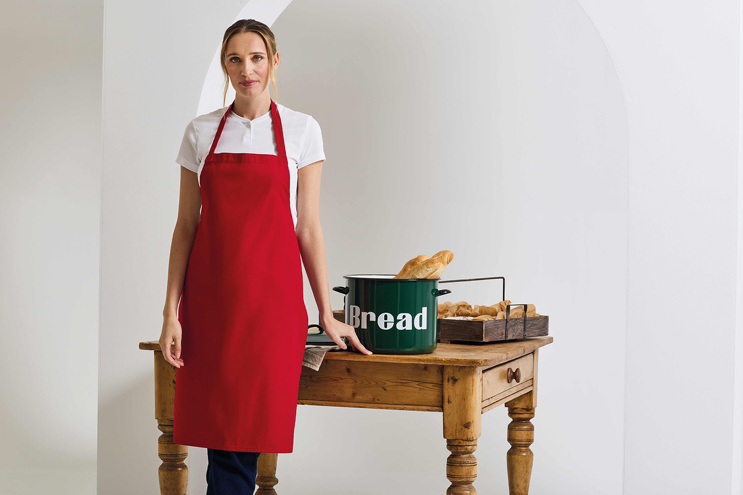 Cotton Bib Apron - P102