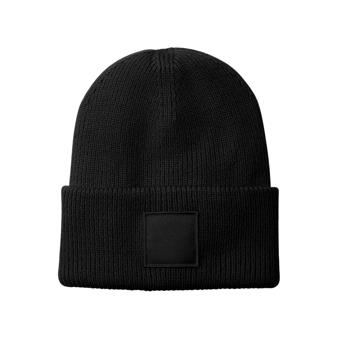 Deep Cuffed Tonal Patch Beanie - BBB336R