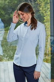 Denim Pindot Shirt L/S (D) - P359
