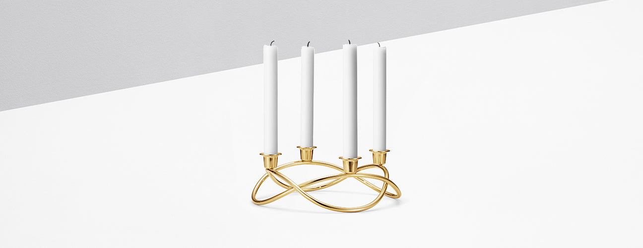 Season candleholder gold plated - FIGJ3586480