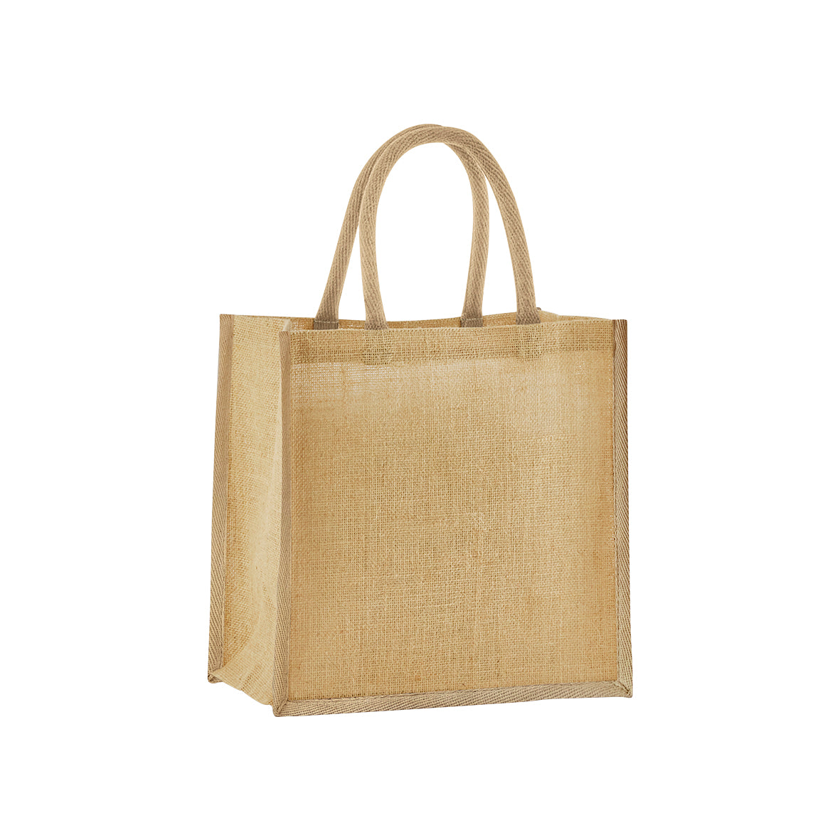Natural starched jute mini gift bag