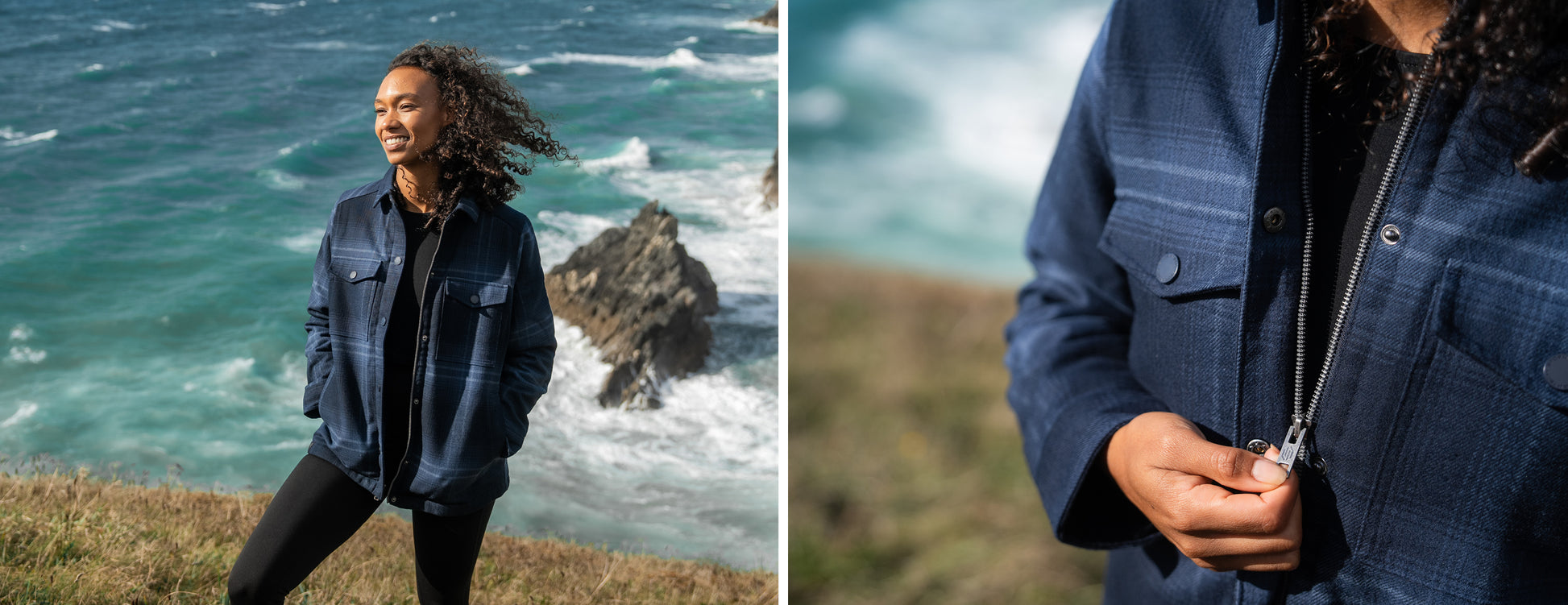 Highland Sherpa Lined Plaid Jacket (D) - SS19