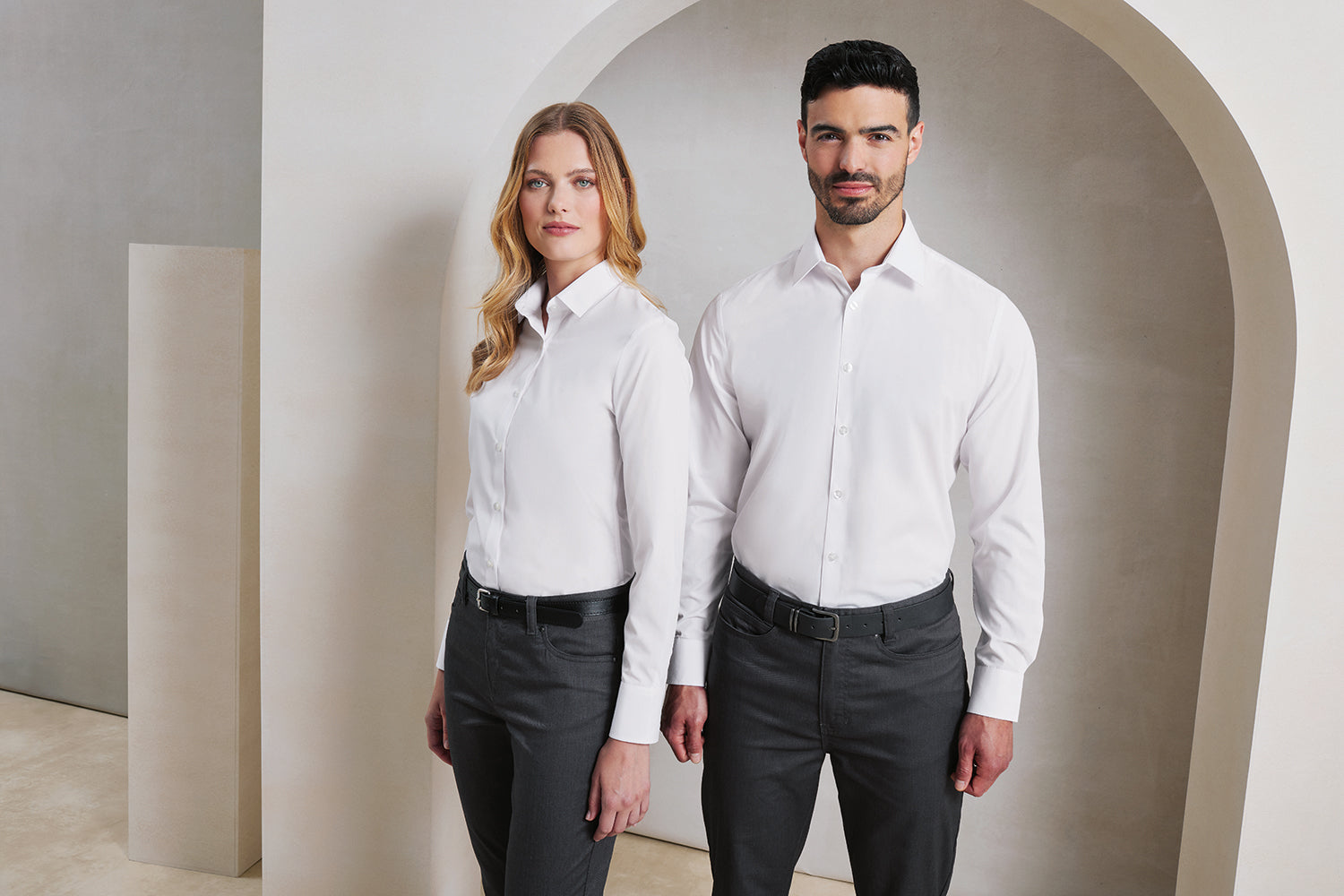 Womens L/S Poplin Shirt - P303