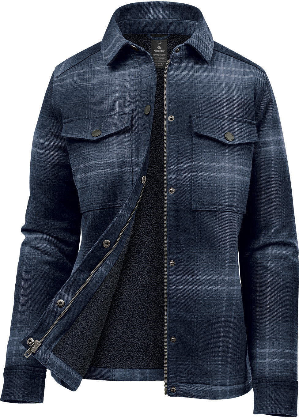 Highland Sherpa Lined Plaid Jacket (D) - SS19