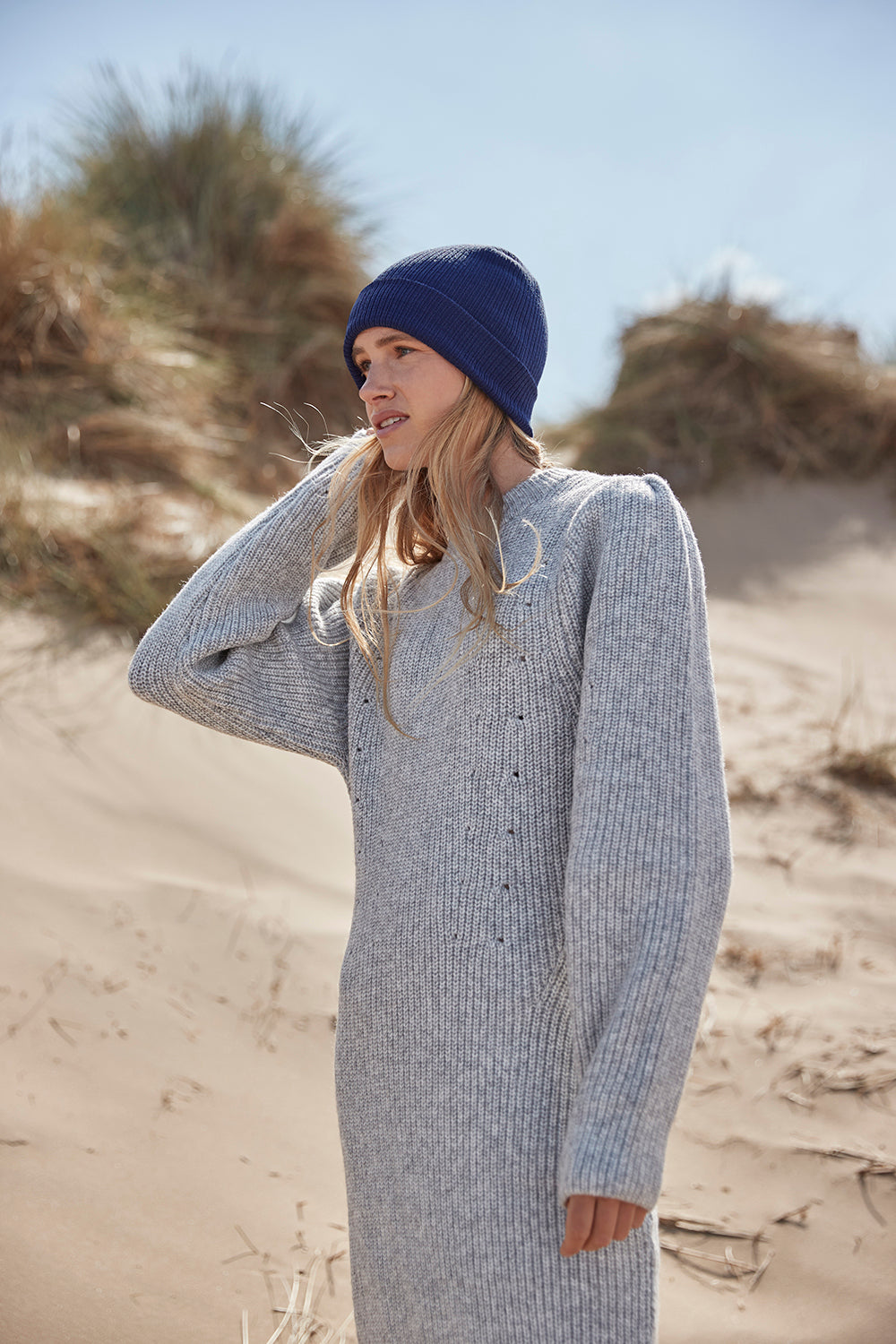 Organic cotton fine knit beanie - BBB51N