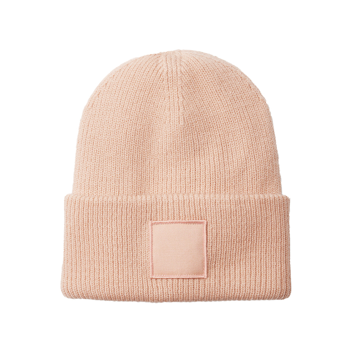 Deep Cuffed Tonal Patch Beanie