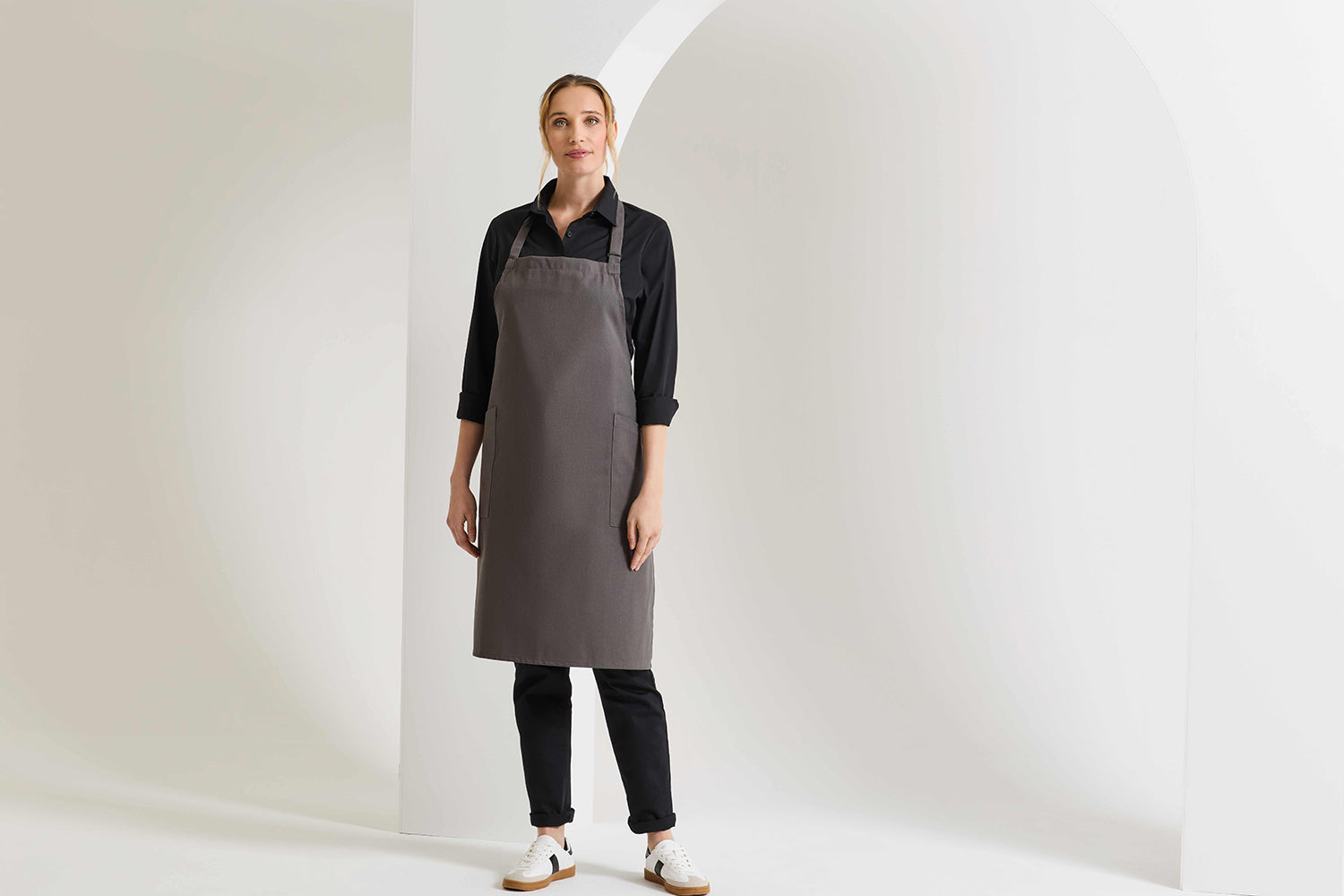 Recycled & Organic Bib Apron - P120