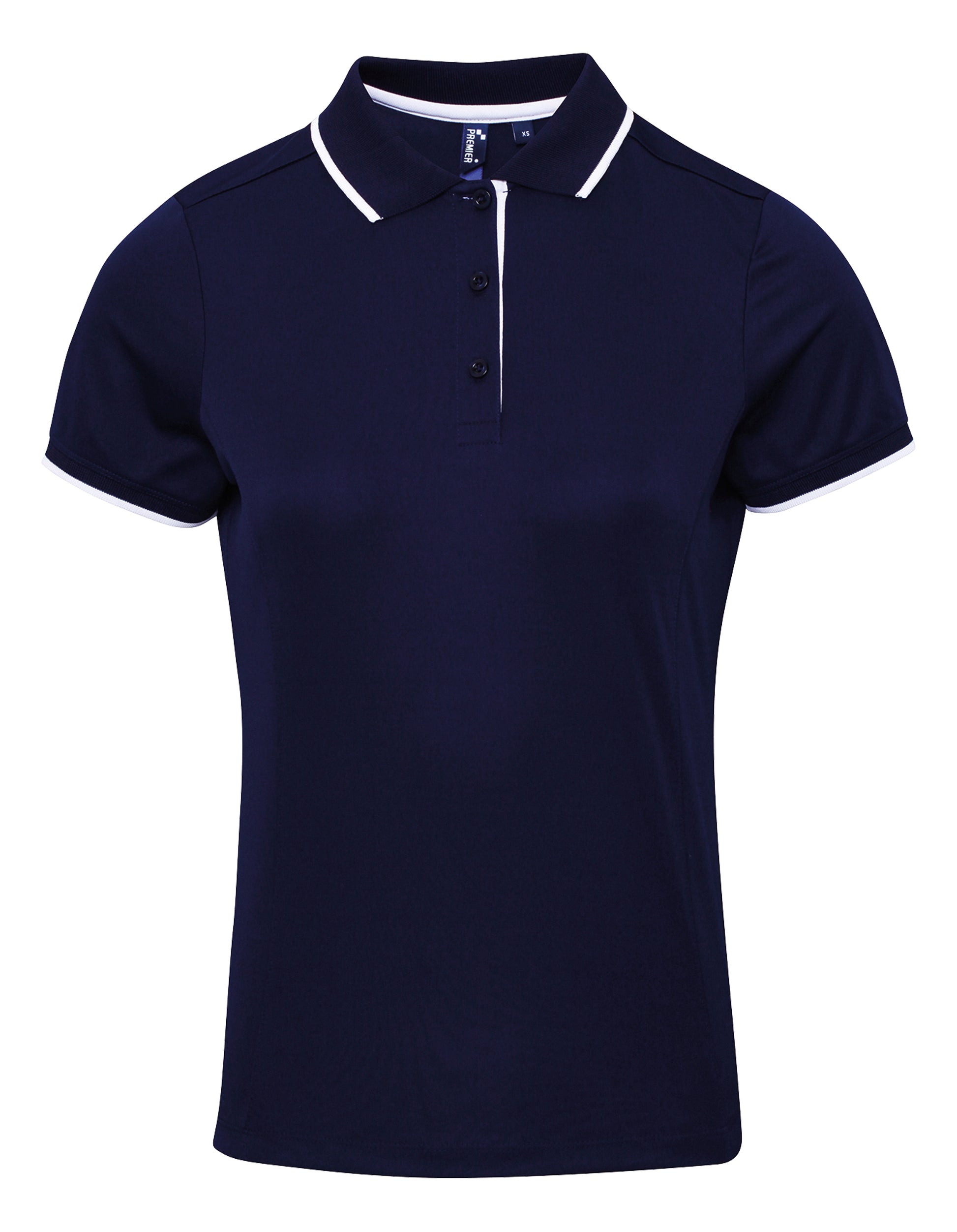 Ladies Contrast Polo - P619